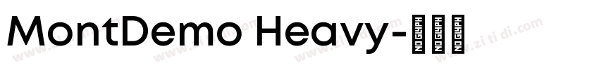 MontDemo Heavy字体转换